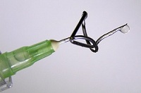 knoop in de vaccinatienaald
